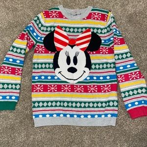 Disney Store 2018 Minnie Mouse Christmas Holiday Kid’s Sweater